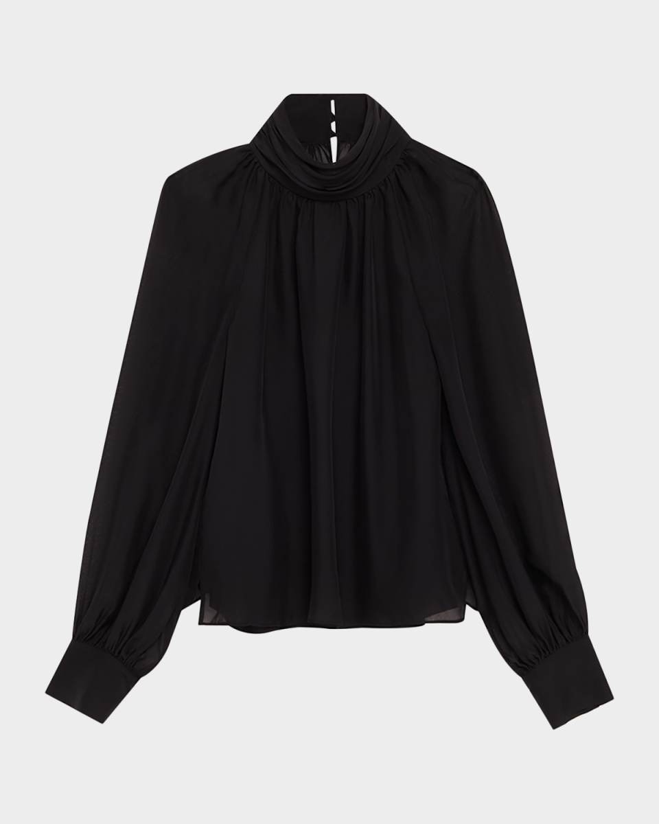 Alyssa Silk Chiffon Blouse